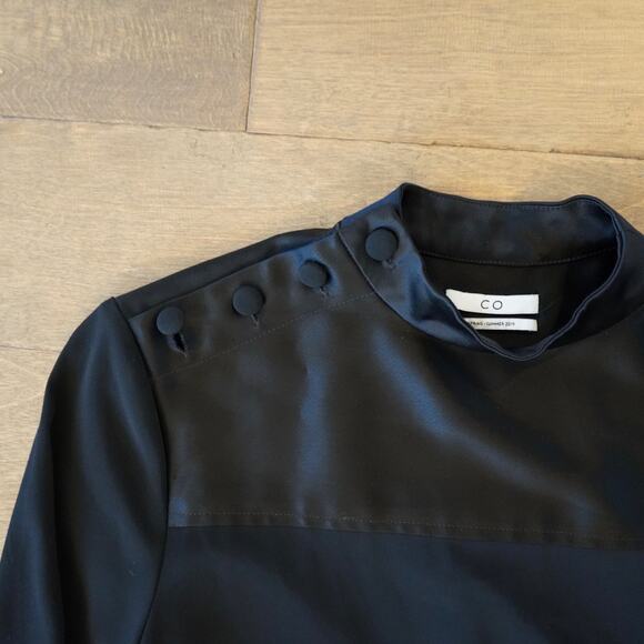 CO Essentials‎ Collection 2019 Long Sleeve Midi Dress Black Belted Sz XS - Picture 4 of 7